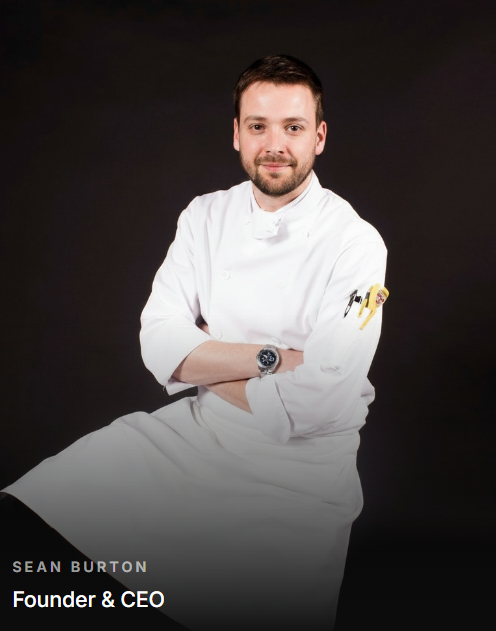 Sean Burton, founder of Mise at Home, in chef whites